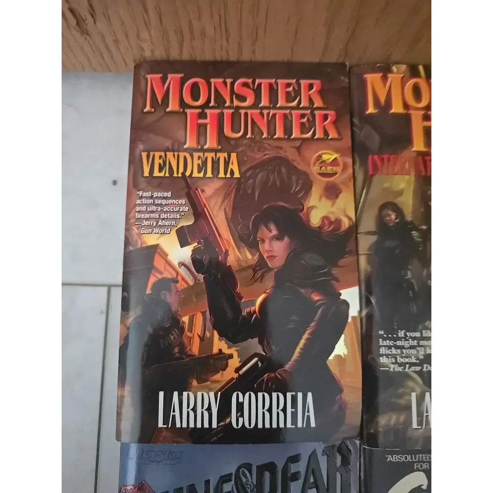 Lot of 4 Larry Correia &‎ Victor Milan Fantasy Science Fiction Paperback Books